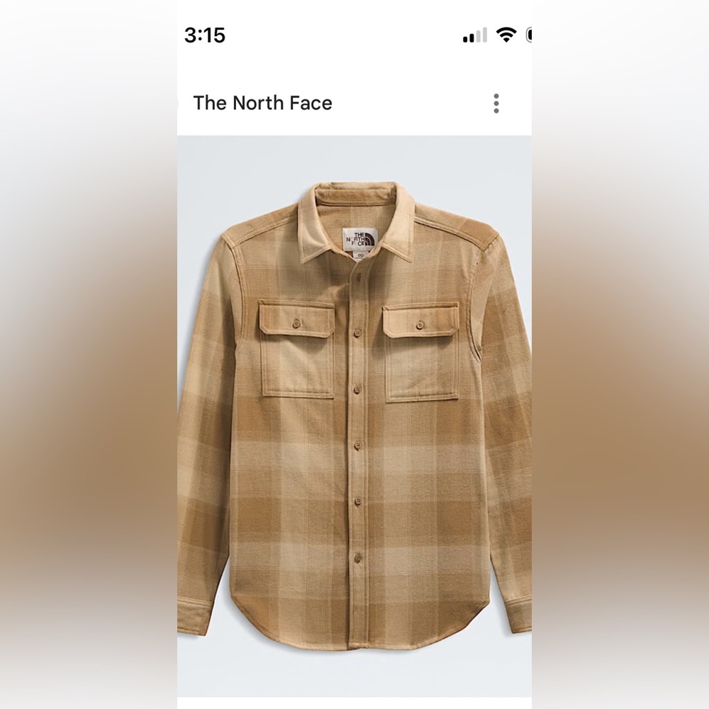 North face men’s arroyo flannel shirt size L - Picture 2 of 7